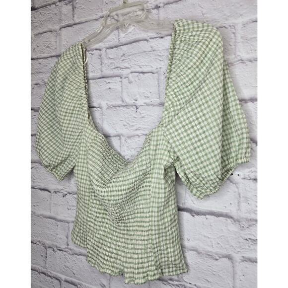 ASTR The Label Daydreamer Women's Puff Sleeve Smocked Top XS. - Picture 6 of 9